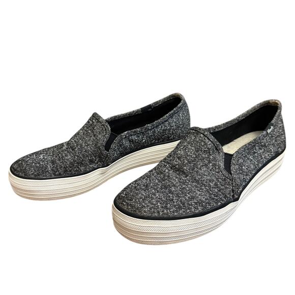 Keds Black Sparkle Dream Foal Slip On Sneaker WF61259 Size 8 - Picture 1 of 8